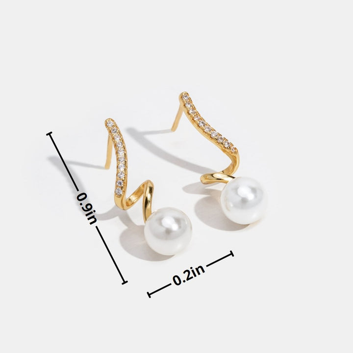Boucles d'oreilles Tam Perles Vagues