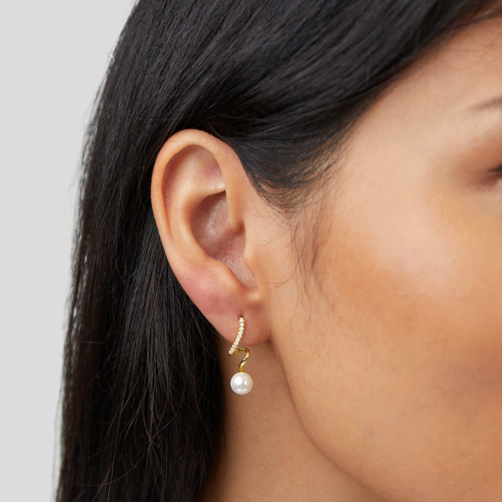 Boucles d'oreilles Tam Perles Vagues