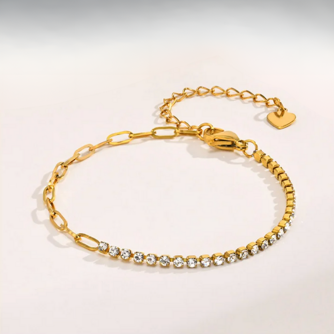 Bracelet de Tennis en Chaîne Paperclip Fae®
