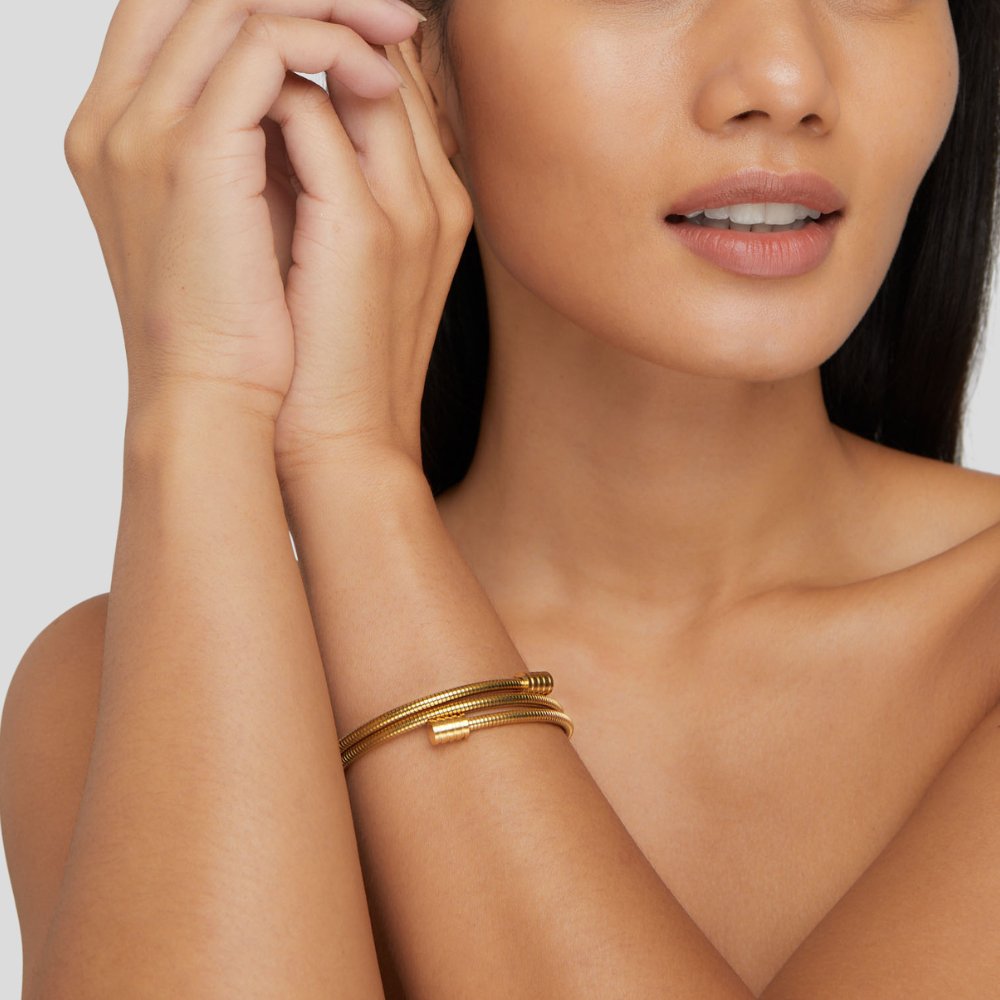 Bracelet en or tordu