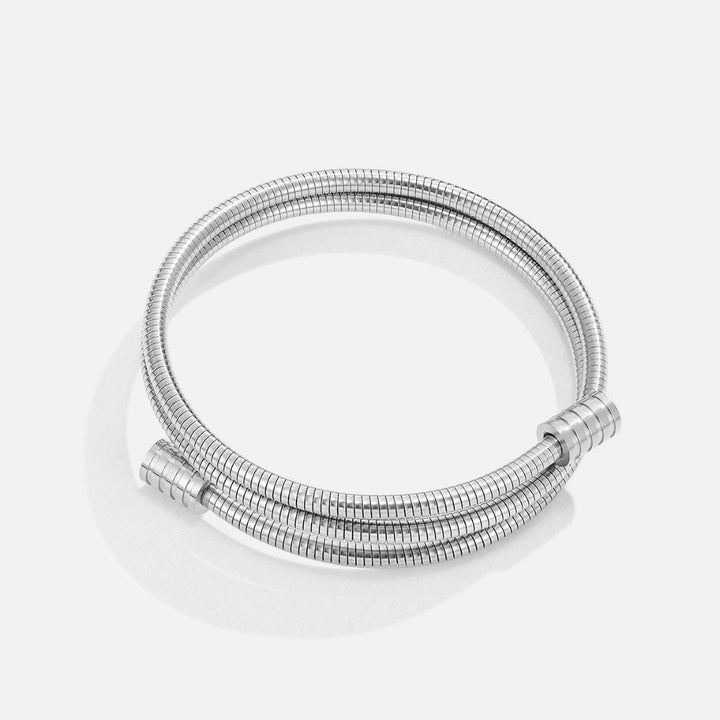 Bracelet en argent tordu
