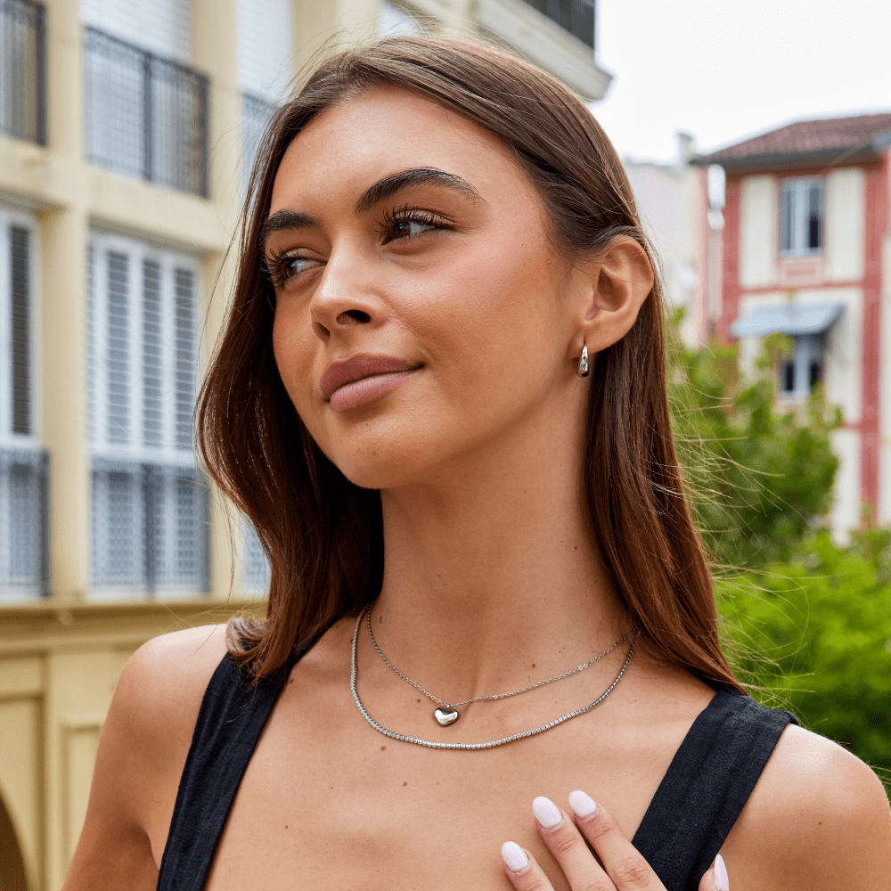 Boucles d'oreilles Valentina Silber