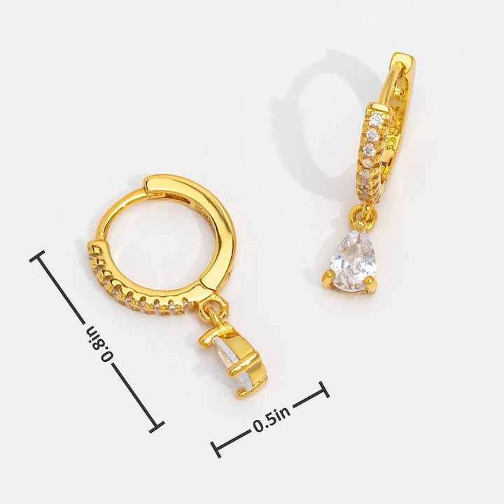 Boucles d'oreilles en cristal or premium