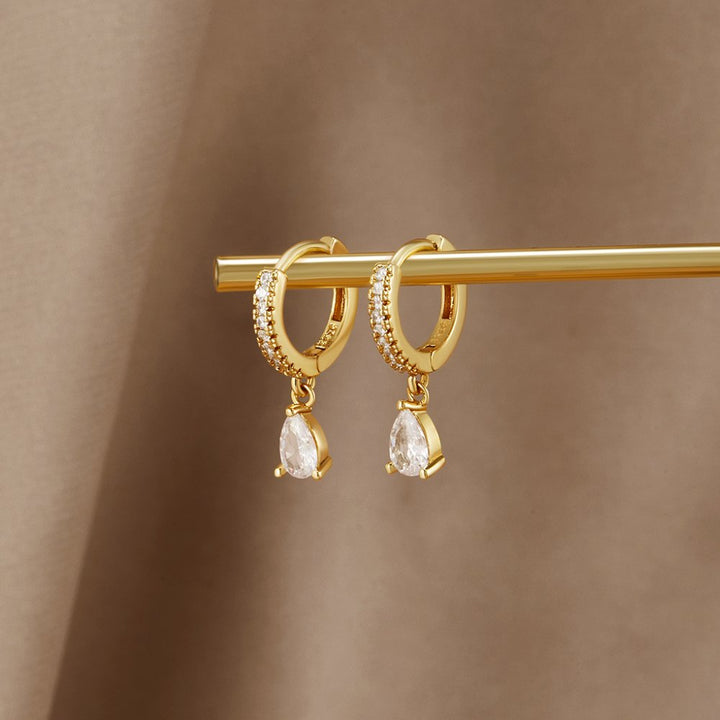 Boucles d'oreilles en cristal or premium