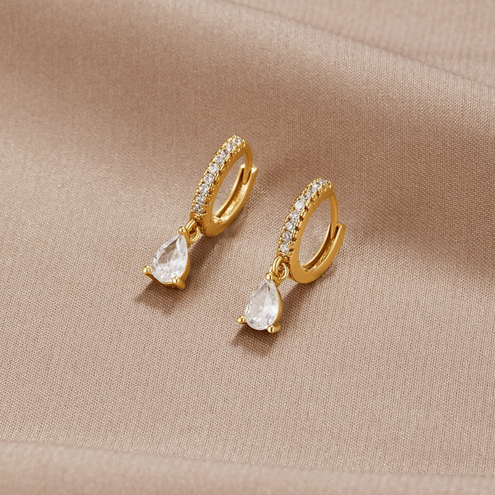 Boucles d'oreilles en cristal or premium