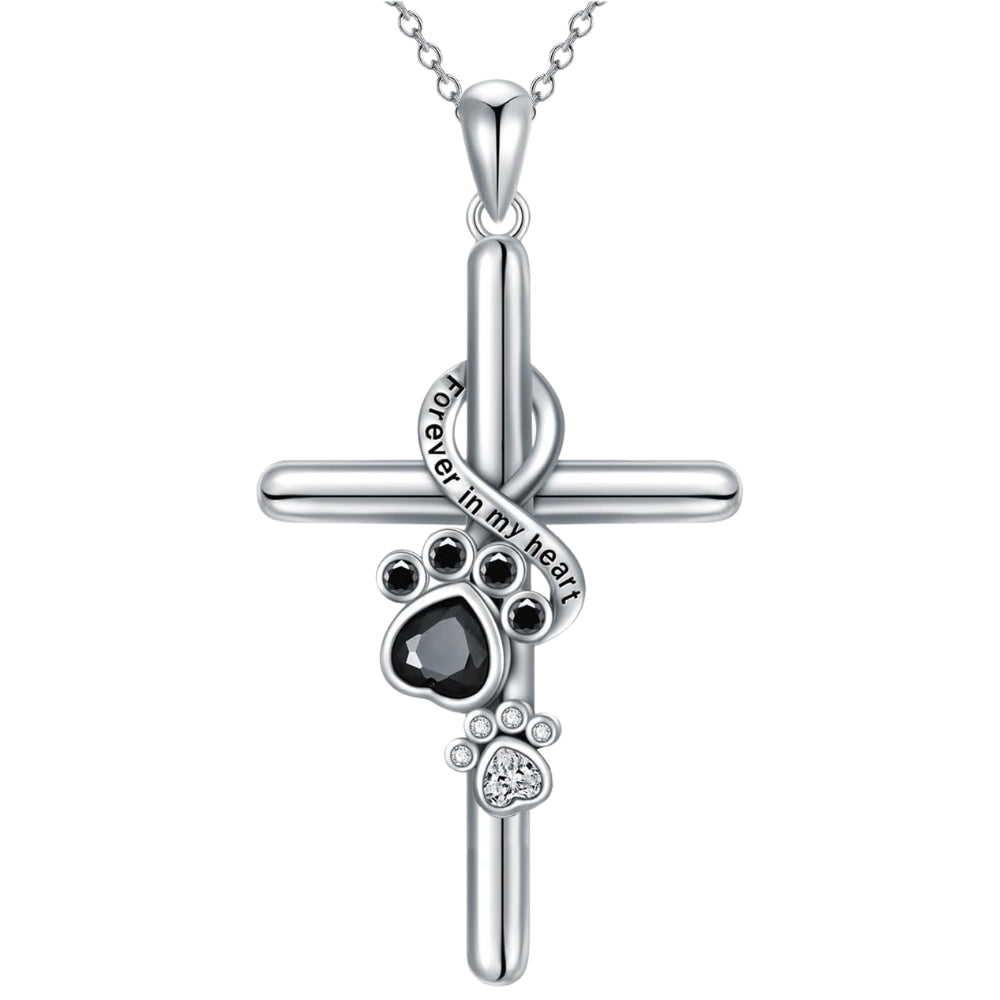 Collier Pattes & Croix en Argent Sterling 925