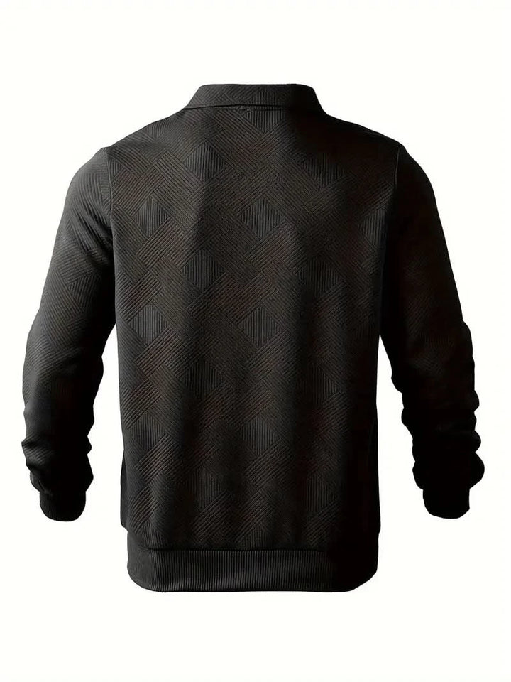 Morgan™ – Oliver Pull zippé vintage à motifs géométriques